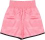 Dior Satijnen Shorts met Elastische Taille en Logo Detail Roze Dames - Thumbnail 2