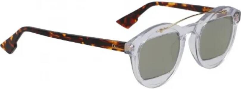 Dior Vintage Pre-owned Acetate sunglasses Blauw Dames