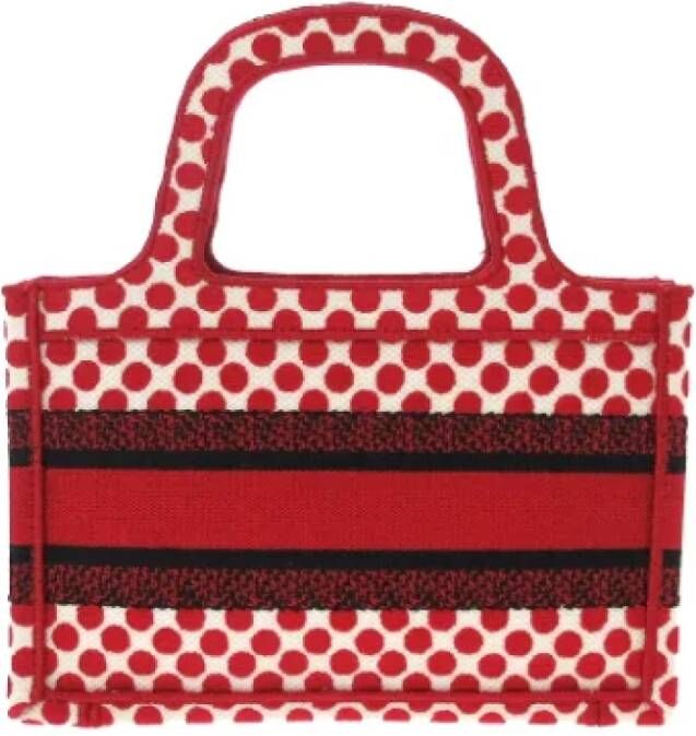 Dior Vintage Pre-owned Canvas totes Rood Dames