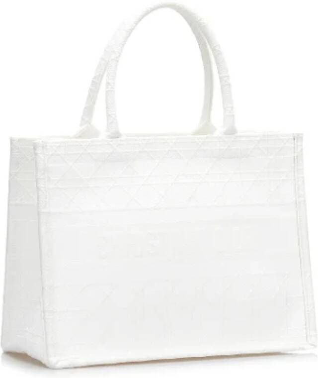 Dior Vintage Pre-owned Canvas totes Wit Dames