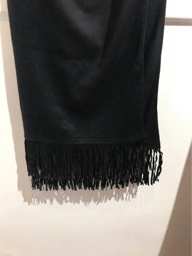 Dior Vintage Pre-owned Cashmere scarves Zwart Dames