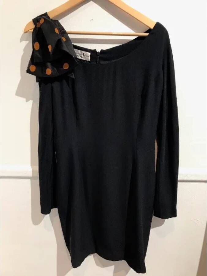 Dior Vintage Pre-owned Fabric dresses Zwart Dames