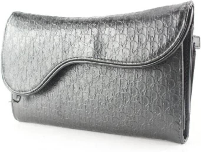 Dior Vintage Pre-owned Fabric wallets Zwart Dames