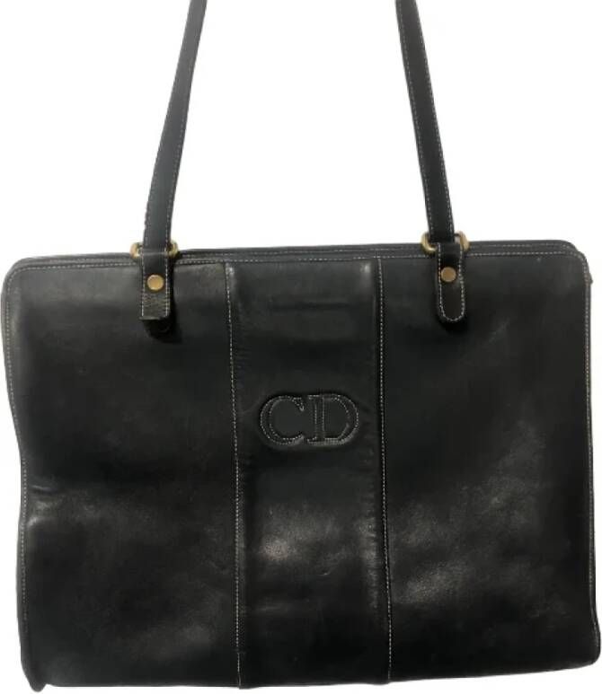 Dior Vintage Pre-owned Leather dior-bags Zwart Dames