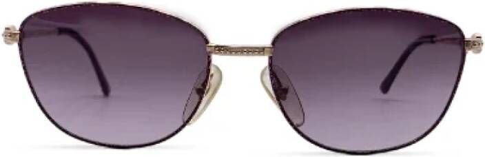 Dior Vintage Pre-owned Metal sunglasses Geel Dames