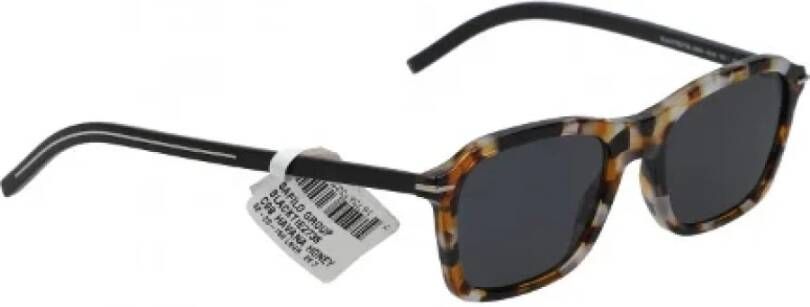 Dior Vintage Pre-owned Metal sunglasses Zwart Dames