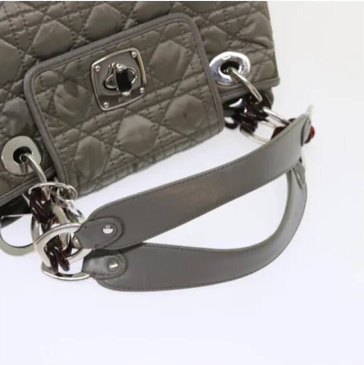 Dior Vintage Pre-owned Nylon handbags Gray Dames