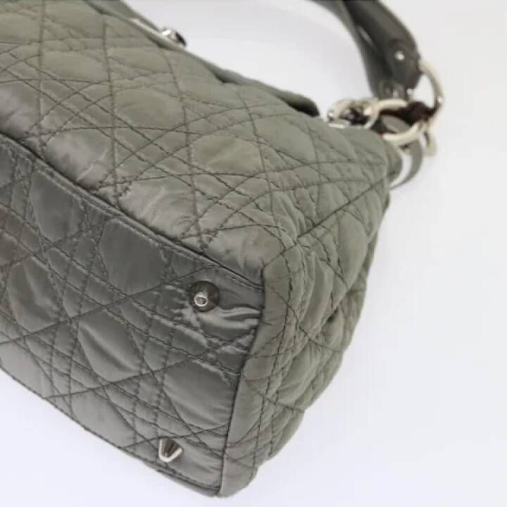 Dior Vintage Pre-owned Nylon handbags Gray Dames