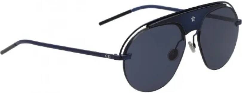 Dior Vintage Pre-owned Plastic sunglasses Blauw Dames