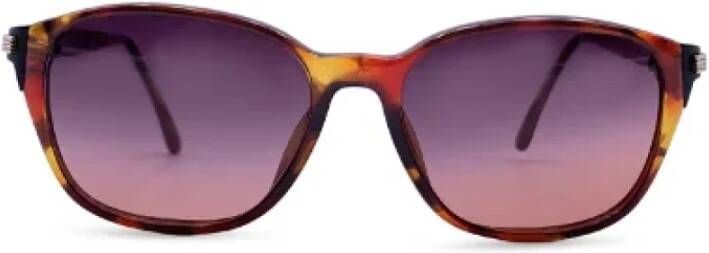 Dior Vintage Pre-owned Plastic sunglasses Bruin Dames