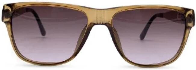 Dior Vintage Pre-owned Plastic sunglasses Bruin Dames