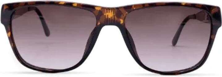 Dior Vintage Pre-owned Plastic sunglasses Bruin Heren