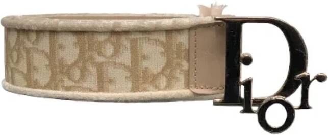 Dior Vintage Tweedehands riem Beige Dames