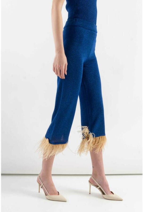 Dixie P223T060 pantaloni bijgesneden Blauw Dames