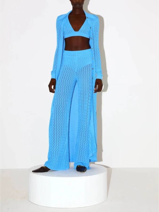 Dodo BAR OR Wide Trousers Blauw Dames