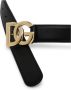 Dolce & Gabbana Logo Riem met Gouden Metalen Gesp Logo Riem Black - Thumbnail 12