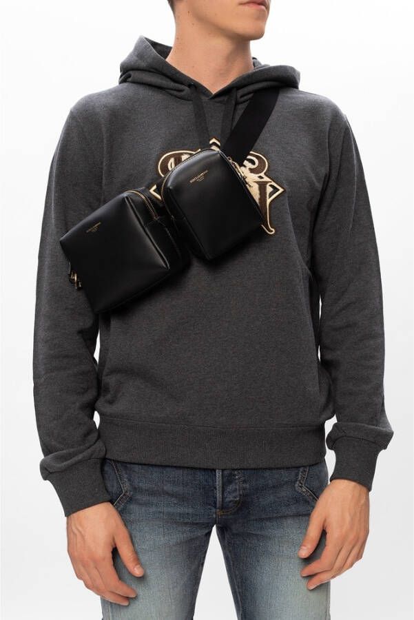 Dolce & Gabbana Verstelbare riem met zakjes Zwart Heren