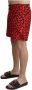 Dolce & Gabbana Rode Beachwear Boxershorts Stijlvolle Zwemkleding Multicolor Heren - Thumbnail 2