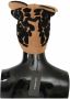 Dolce & Gabbana Bruine Cats Eye Geborduurde Beanie Muts Bruin Dames - Thumbnail 2