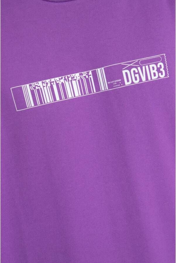Dolce & Gabbana Bedrukt T-shirt Purple Heren