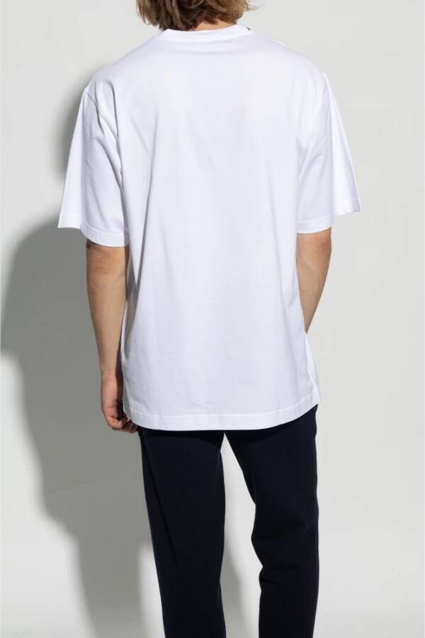 Dolce & Gabbana Bedrukt T-shirt White Heren