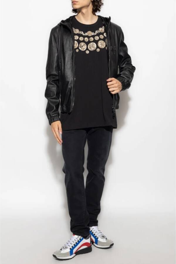 Dolce & Gabbana Bedrukt T-shirt Zwart Heren