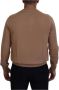 Dolce & Gabbana Beige Cashmere Crown Logo Pullover Sweater Bruin Heren - Thumbnail 2