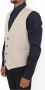 Dolce & Gabbana Beige Cotton Silk Blend Dress Vest Blazer Beige Heren - Thumbnail 2