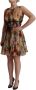 Dolce & Gabbana Beige Floral Sleeveless Round Neck Mini Dress Meerkleurig Dames - Thumbnail 4