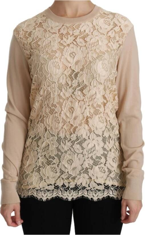 Dolce & Gabbana Blouse overhemd Beige Dames