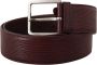 Dolce & Gabbana Maroon Breed Logo Gegraveerde Gesp Riem Brown - Thumbnail 2