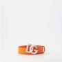 Dolce & Gabbana Metalen Lettering Riem Orange Heren - Thumbnail 2