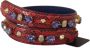 Dolce & Gabbana Rode Python Leren Kristallen Omkeerbare Schouderband Rood Dames - Thumbnail 4