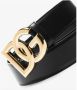 Dolce & Gabbana Luxe Zwarte Kalfsleren Riem met Gouden DG Logo Black Dames - Thumbnail 2