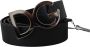 Dolce & Gabbana Zwart Leren Zilveren Logo Metalen Gesp Riem Black Heren - Thumbnail 3