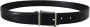 Dolce & Gabbana Zwart Leren Riem met Zilverkleurige Metalen Gesp Black Heren - Thumbnail 2