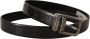 Dolce & Gabbana Zwart Vernice Puntinata Leren Zilverkleurige Metalen Riem Black Heren - Thumbnail 2