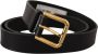 Dolce & Gabbana Zwarte kalfsleren riem met gegraveerd logo en metalen gesp Black Unisex - Thumbnail 2
