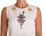 Dolce & Gabbana Betoverde zijden blouse met kristalversieringen White Dames - Thumbnail 1