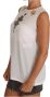 Dolce & Gabbana Betoverde zijden blouse met kristalversieringen White Dames - Thumbnail 3