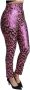 Dolce & Gabbana Logo Detail Hoge Taille Zijden Broek Multicolor Dames - Thumbnail 2