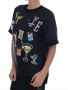 Dolce & Gabbana Zwarte Brocade Kristal Sweater Korte Mouwen Crewneck Black Dames - Thumbnail 2