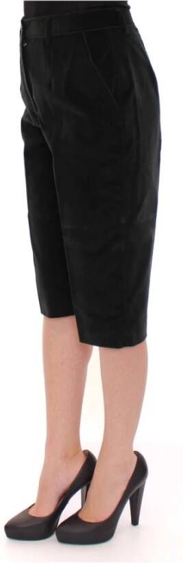 Dolce & Gabbana Black cotton shorts pants Zwart Dames