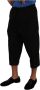 Dolce & Gabbana Black Cotton Torero Cropped Short Trouser Pants Zwart Heren - Thumbnail 2
