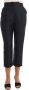 Dolce & Gabbana Elegant High-Waist Capri Dress Pants Black Dames - Thumbnail 2