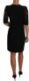 Dolce & Gabbana Pre-owned Black Floral Cut Out Pattern Coctail Dress Zwart Dames - Thumbnail 2