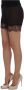 Dolce & Gabbana Floral Lace Silk Sleepwear Shorts Zwart Dames - Thumbnail 2