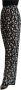 Dolce & Gabbana Black Floral Mid Waist Wide Leg Pants Zwart Dames - Thumbnail 2