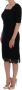 Dolce & Gabbana Zwarte Bloemen Ricamo Sheath Jurk Black Dames - Thumbnail 2