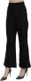 Dolce & Gabbana Zwarte broek met hoge taille uitlopende pijpen en cropped lengte Black Dames - Thumbnail 2